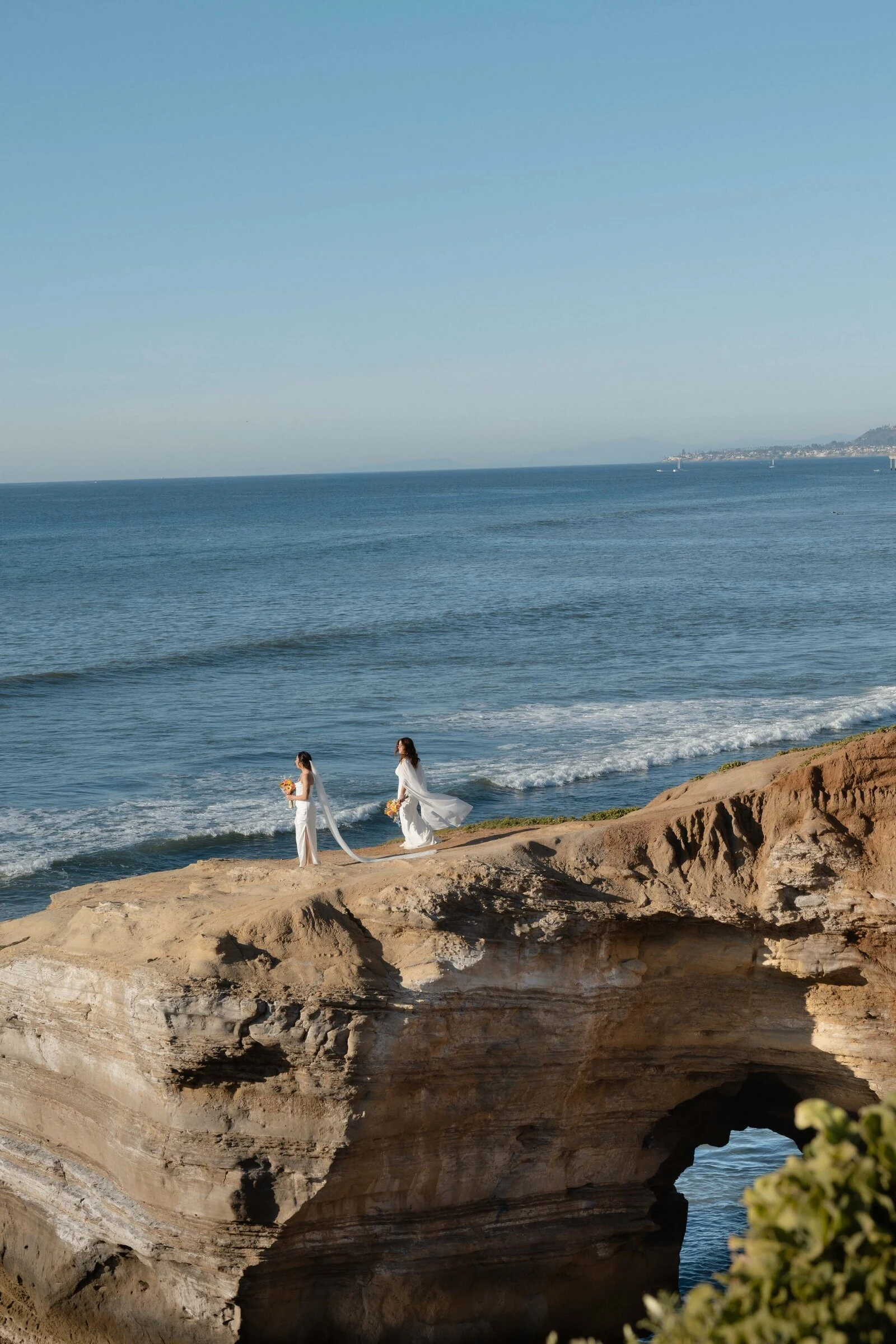 Brides on Sunset Cliffs in San Diego